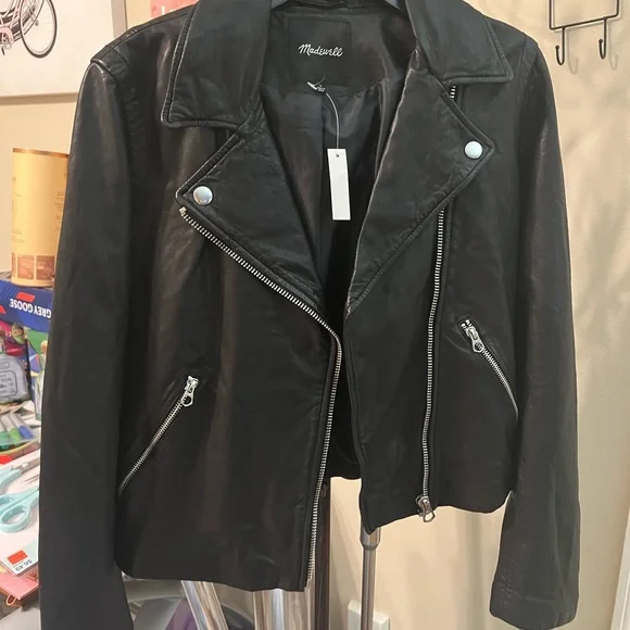 Madewell leather jacket NWT - Picture 3 of 13
